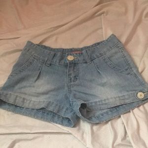 denim shorts